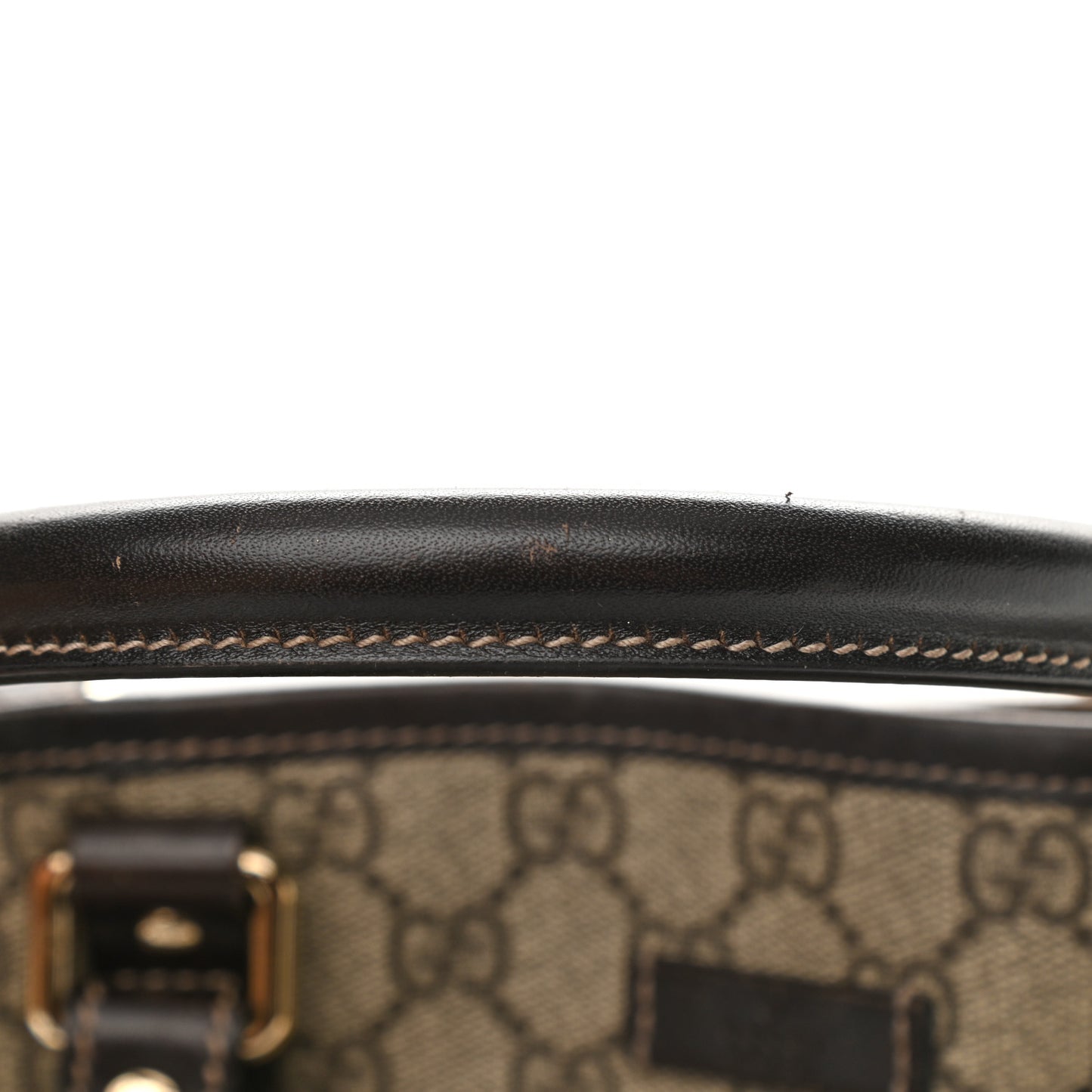 GG Plus Monogram Joy Vertical Tote Dark Brown