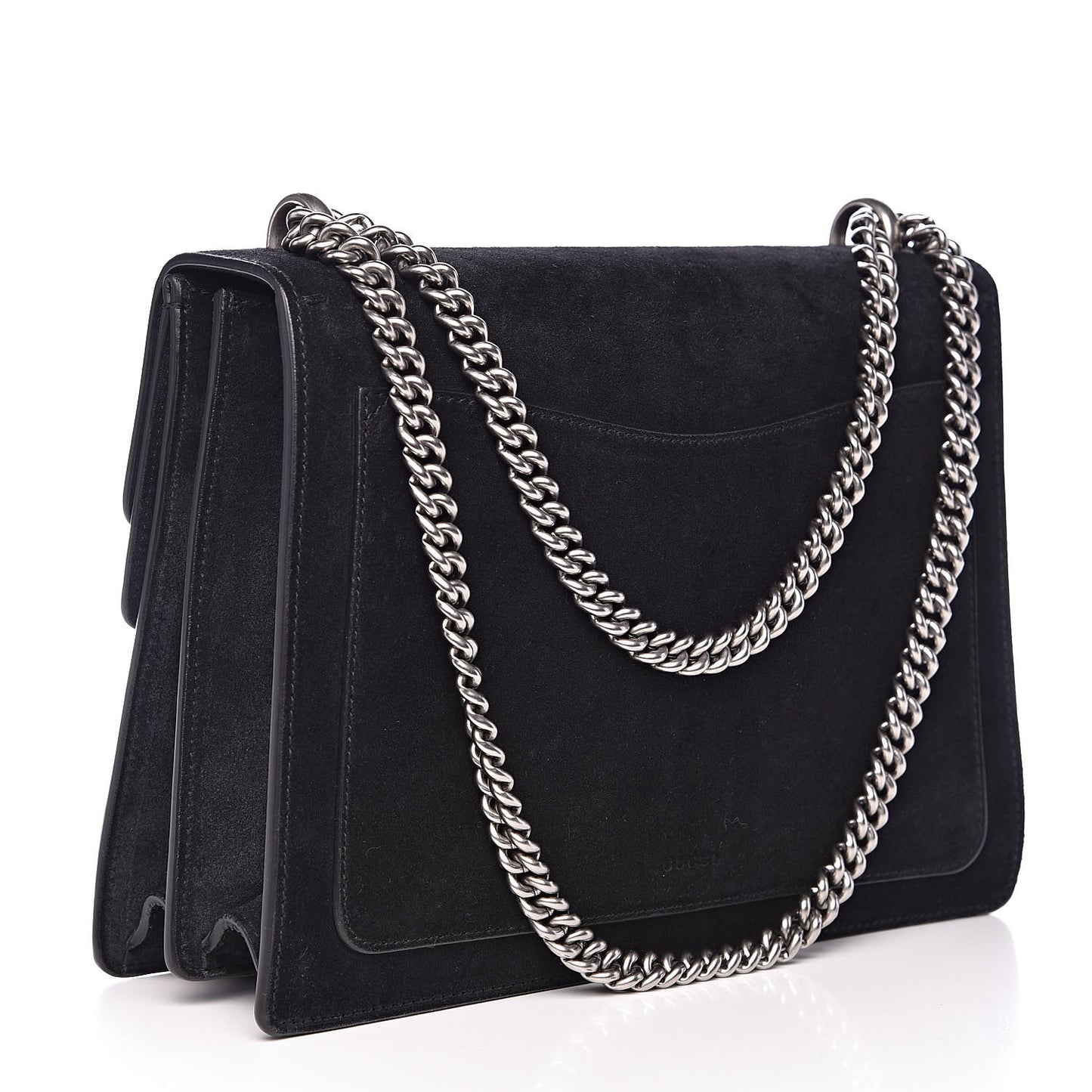 Suede Medium Dionysus Shoulder Bag Black