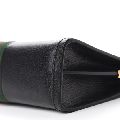 Gucci Calfskin GG Web Small Ophidia Chain Shoulder Bag Black 7 of 10