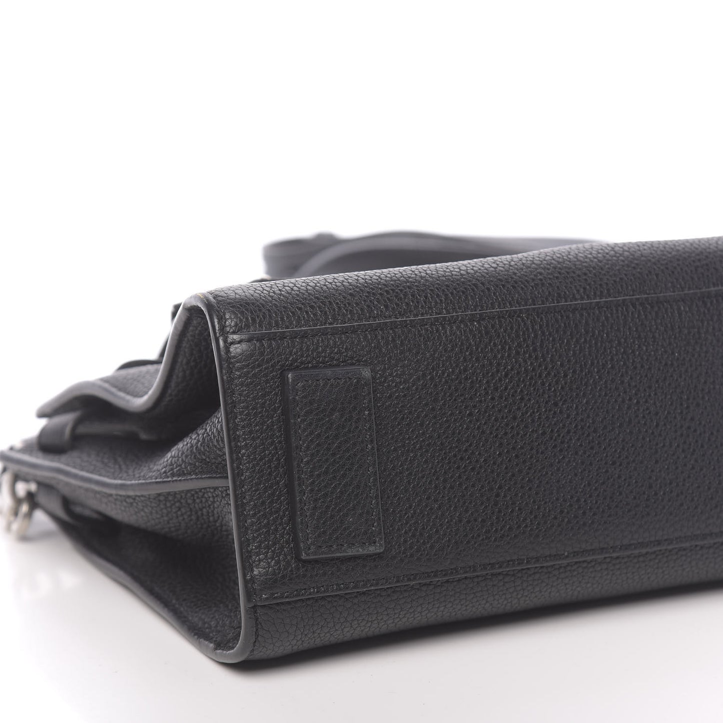Grained Calfskin Nano Sac De Jour Souple Black