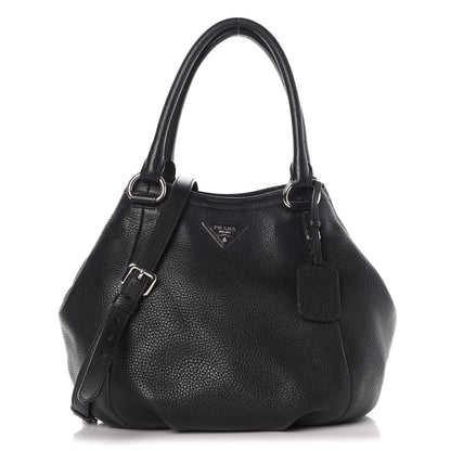 Prada Vitello Daino Shoulder Bag Nero Black 1 of 8