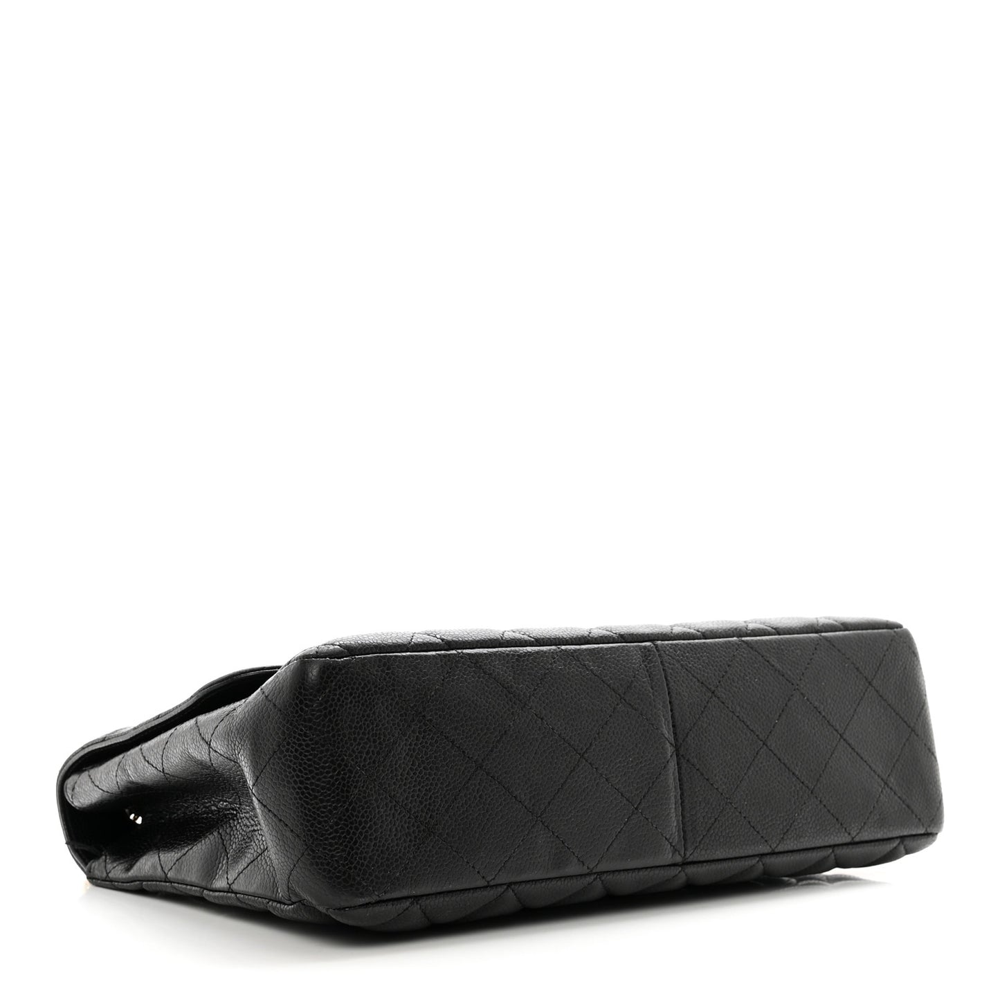Caviar Quilted Jumbo Single Flap Black