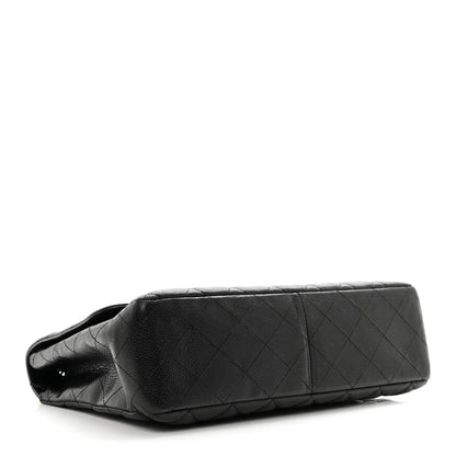 Chanel Caviar Quilted Jumbo Single Flap Black 4 of 12