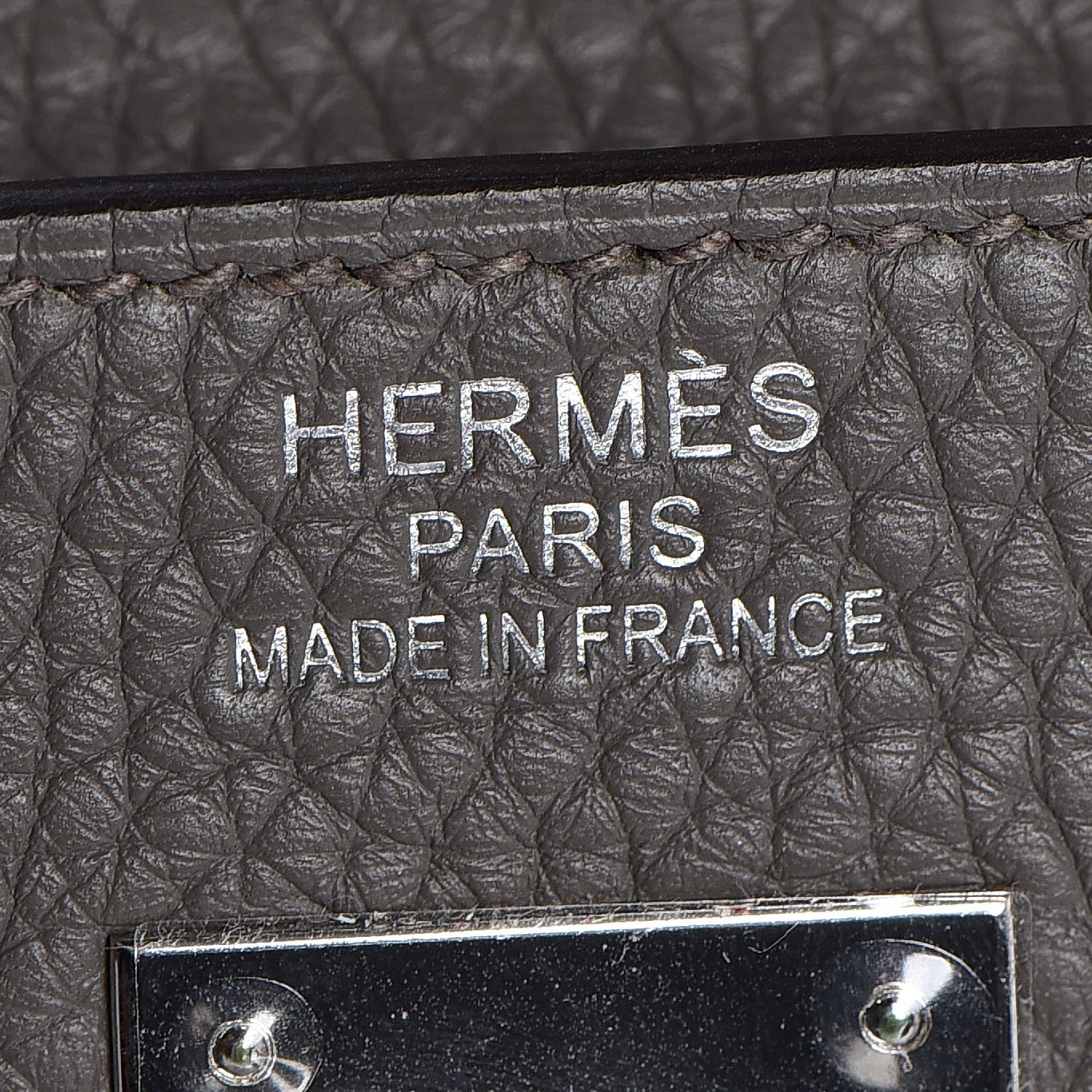 Hermes Taurillon Clemence Kelly Retourne 35 Etain 30 of 40