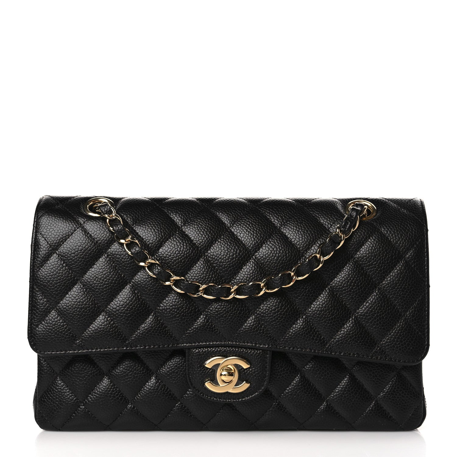 Chanel Caviar Quilted Medium Double Flap Black 1 of 9