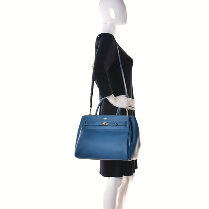 Mulberry Heavy Grain Belted Bayswater Tote Blue 3 of 10