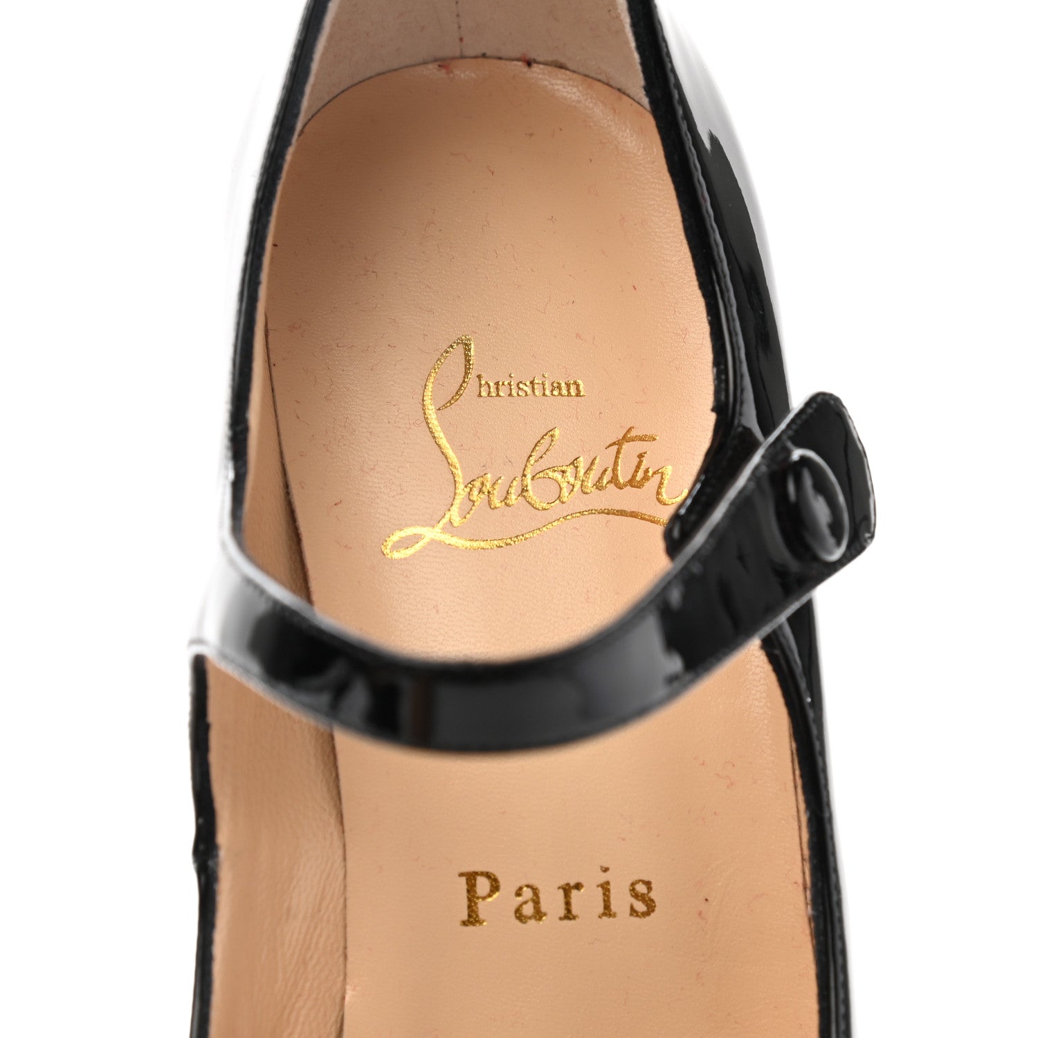 Christian Louboutin Kid Patent Jane Vendome 120 Pumps 36.5 Black 7 of 10