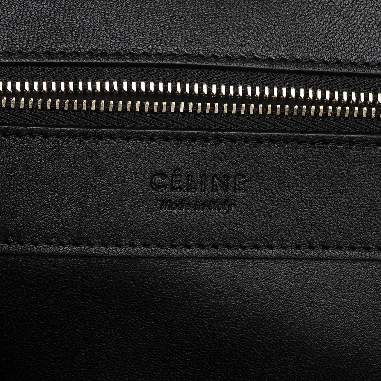 Lambskin Horizontal Cabas Black
