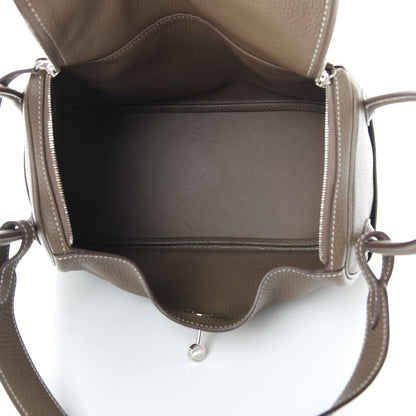 Hermes Taurillon Clemence Lindy 26 Etoupe 5 of 14