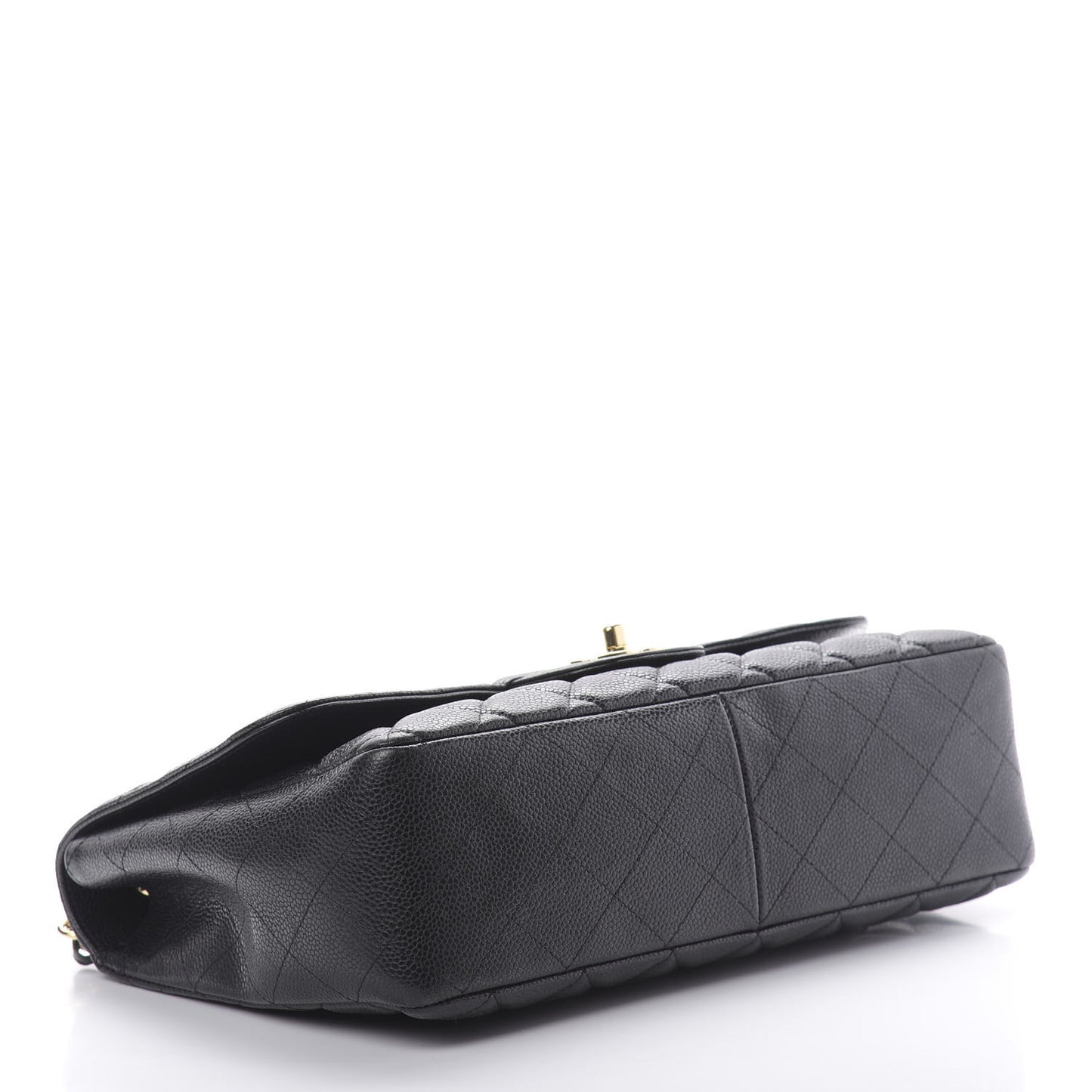 Caviar Quilted Jumbo Single Flap Black