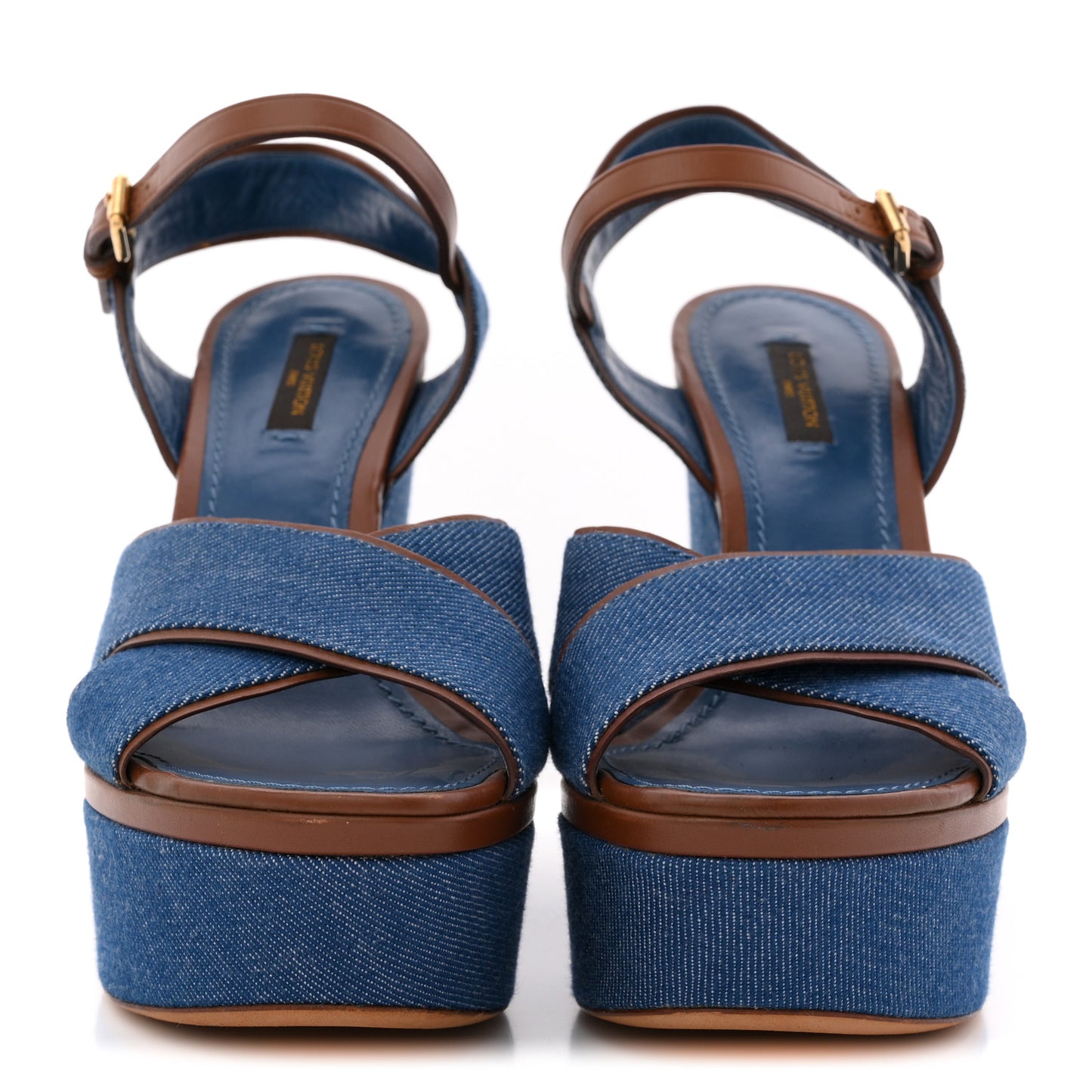 Denim Articles de Voyage Wedges 37.5 Blue