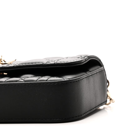 Christian Dior Lambskin Cannage Dior Talk Phone Pouch Black 9 of 10