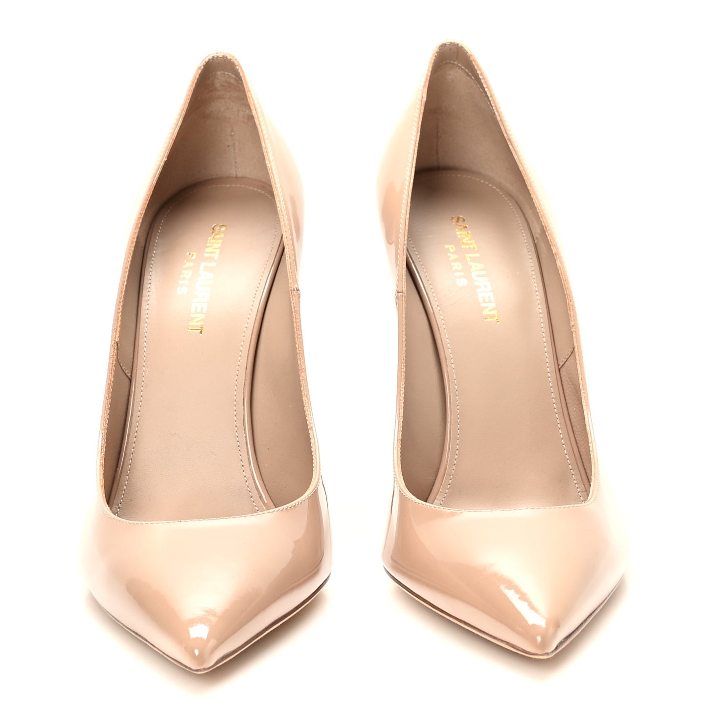 Patent Calfskin Zoe 105 Pump 39.5 Nude