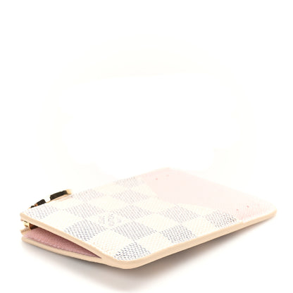 Louis Vuitton Damier Azur Zipped Romy Card Holder  Rose Ballerine 4 of 7