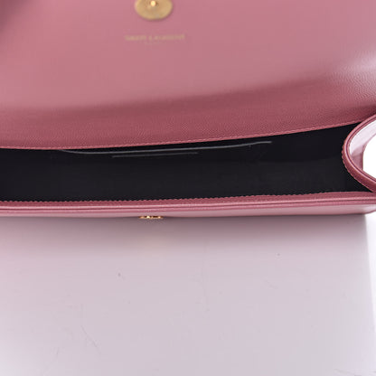 Saint Laurent Grain De Poudre Classic Monogram Cassandre Clutch Pink 5 of 10