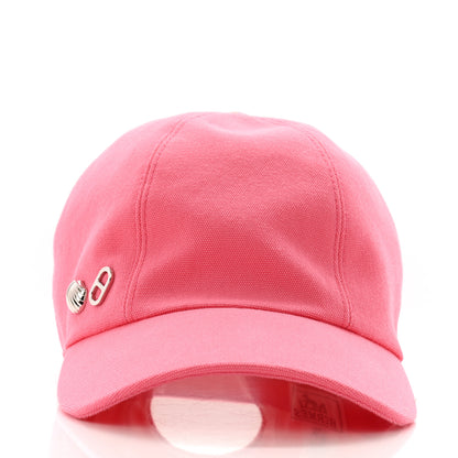 Hermes Cotton Canvas Serena Seashell Cap 59 Rose Azalee 3 of 11