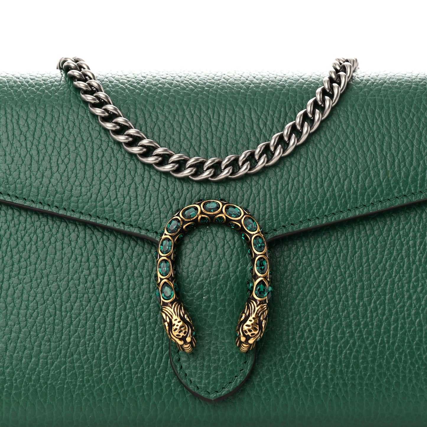 Calfskin Mini Dionysus Chain Wallet Emerald