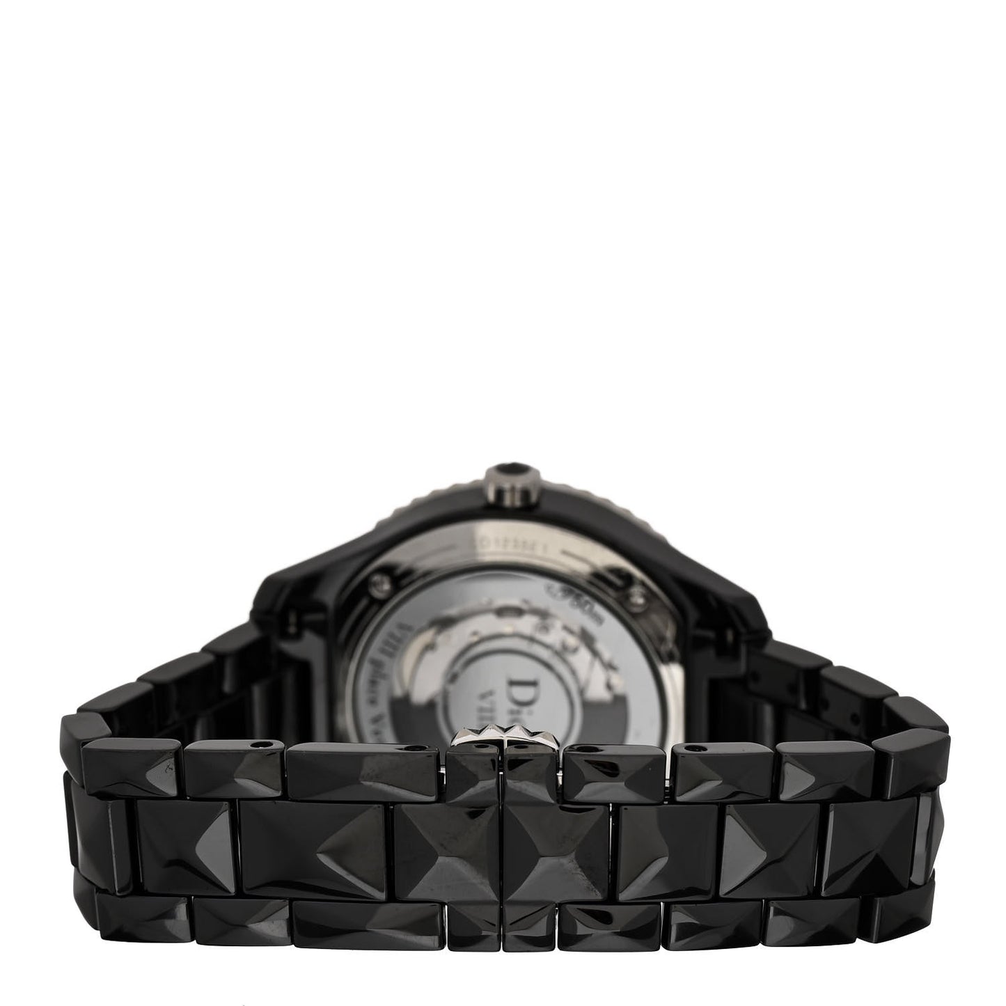 Stainless Steel Ceramic Diamond Pave Bezel 33mm Dior VIII Automatic Watch Black