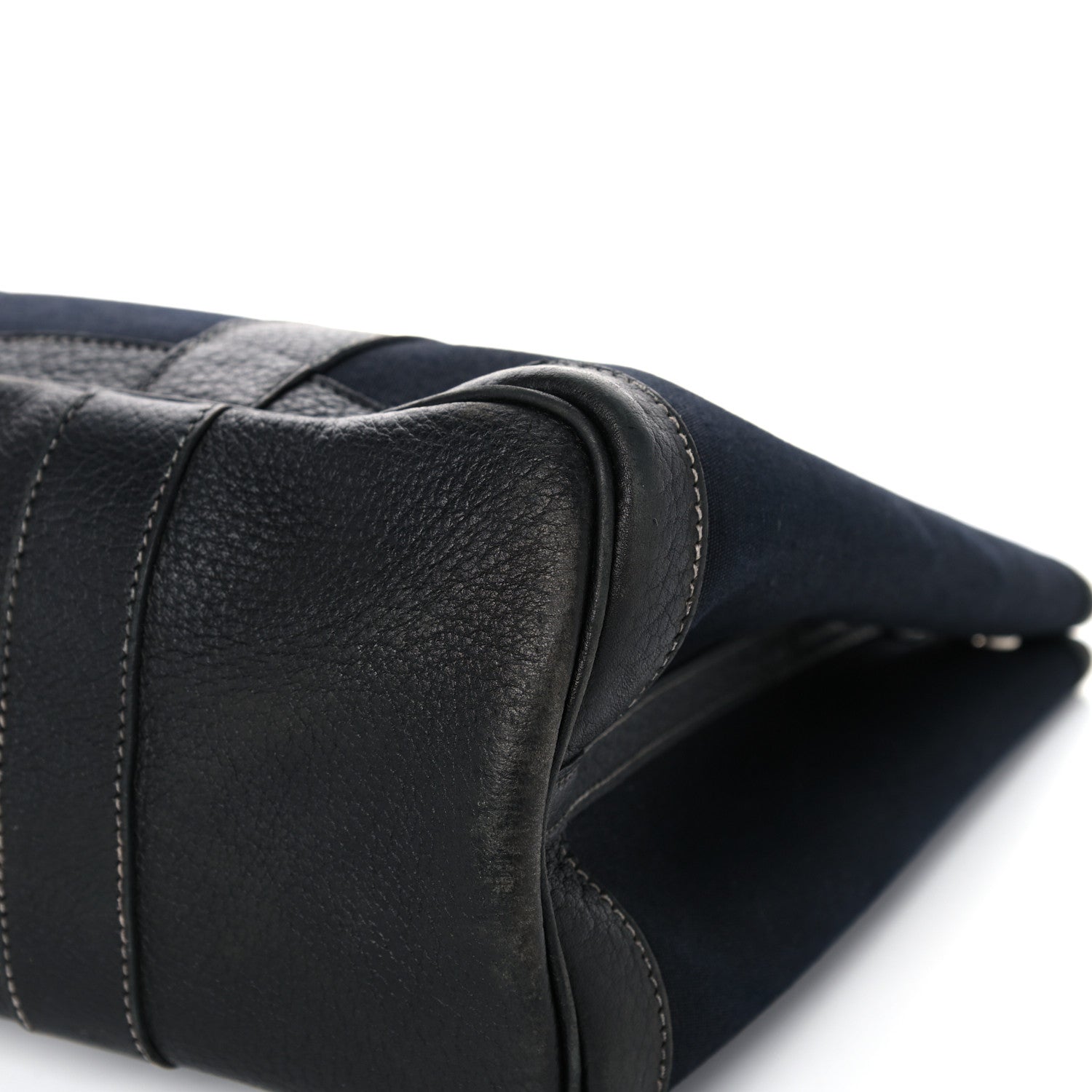 Hermes Toile Buffle Skipper Garden Party 30 TPM Black Bleu Marine 9 of 29