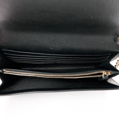 Saint Laurent Calfskin Monogram Belle de Jour Chain Clutch Black 5 of 10