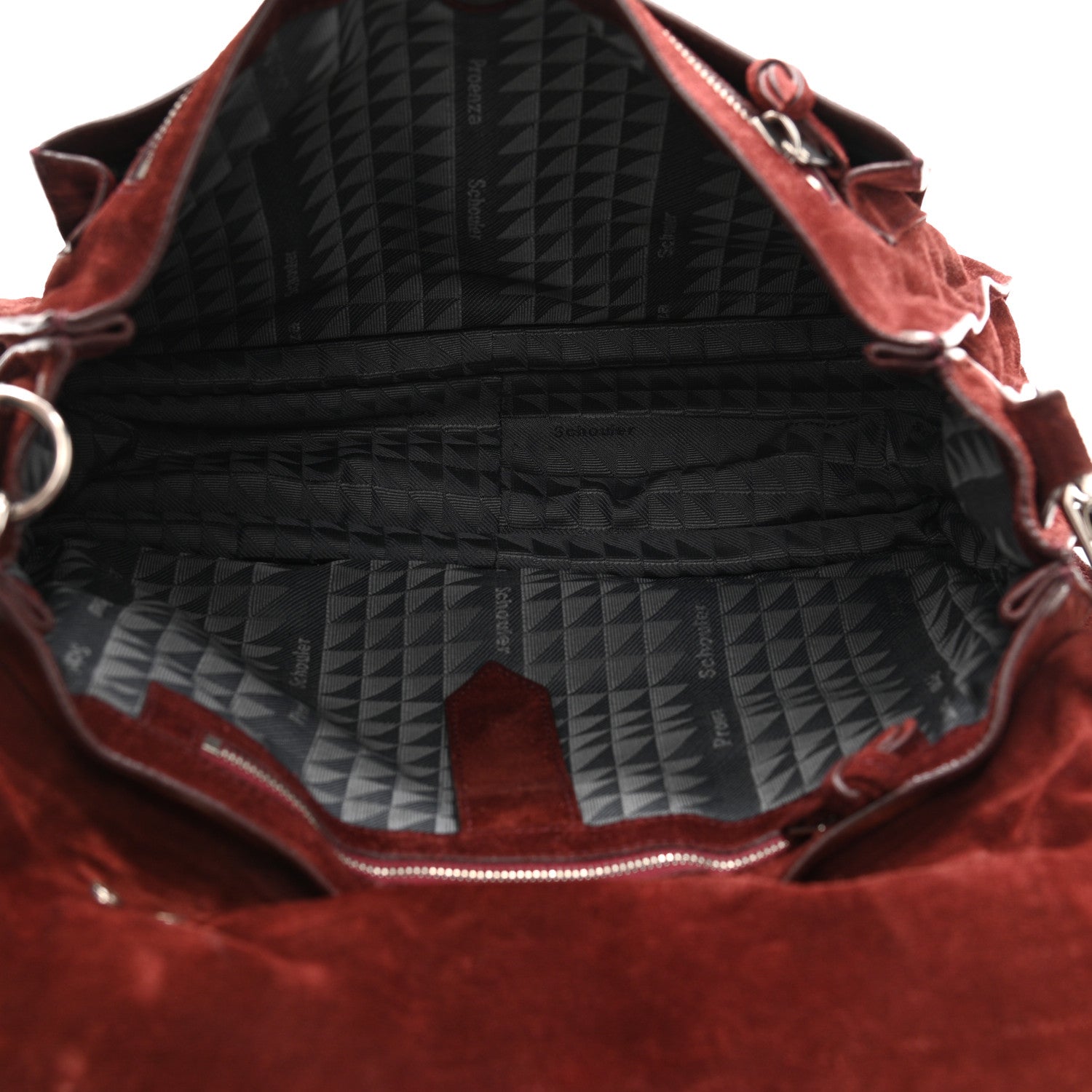 Proenza Schouler Suede Medium PS1 Satchel Oxblood 5 of 14