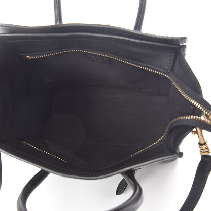 Celine Smooth Calfskin Nano Luggage Black 5 of 9