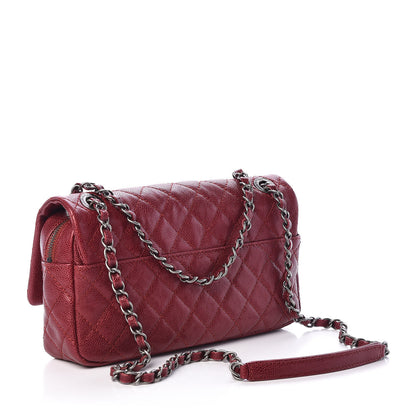 Chanel Iridescent Caviar Quilted Medium Chic Flap Red 4 of 10