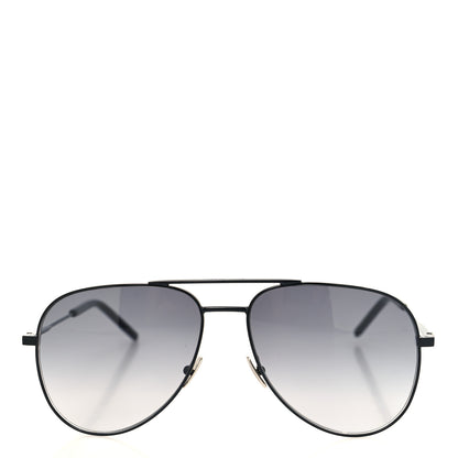 Saint Laurent Metal Aviator Classic 11 Rim Sunglasses Black 2 of 8