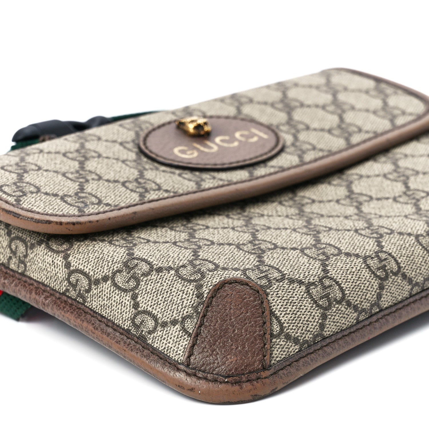 Gucci GG Supreme Monogram Neo Vintage Web Belt Bag Brown 10 of 11
