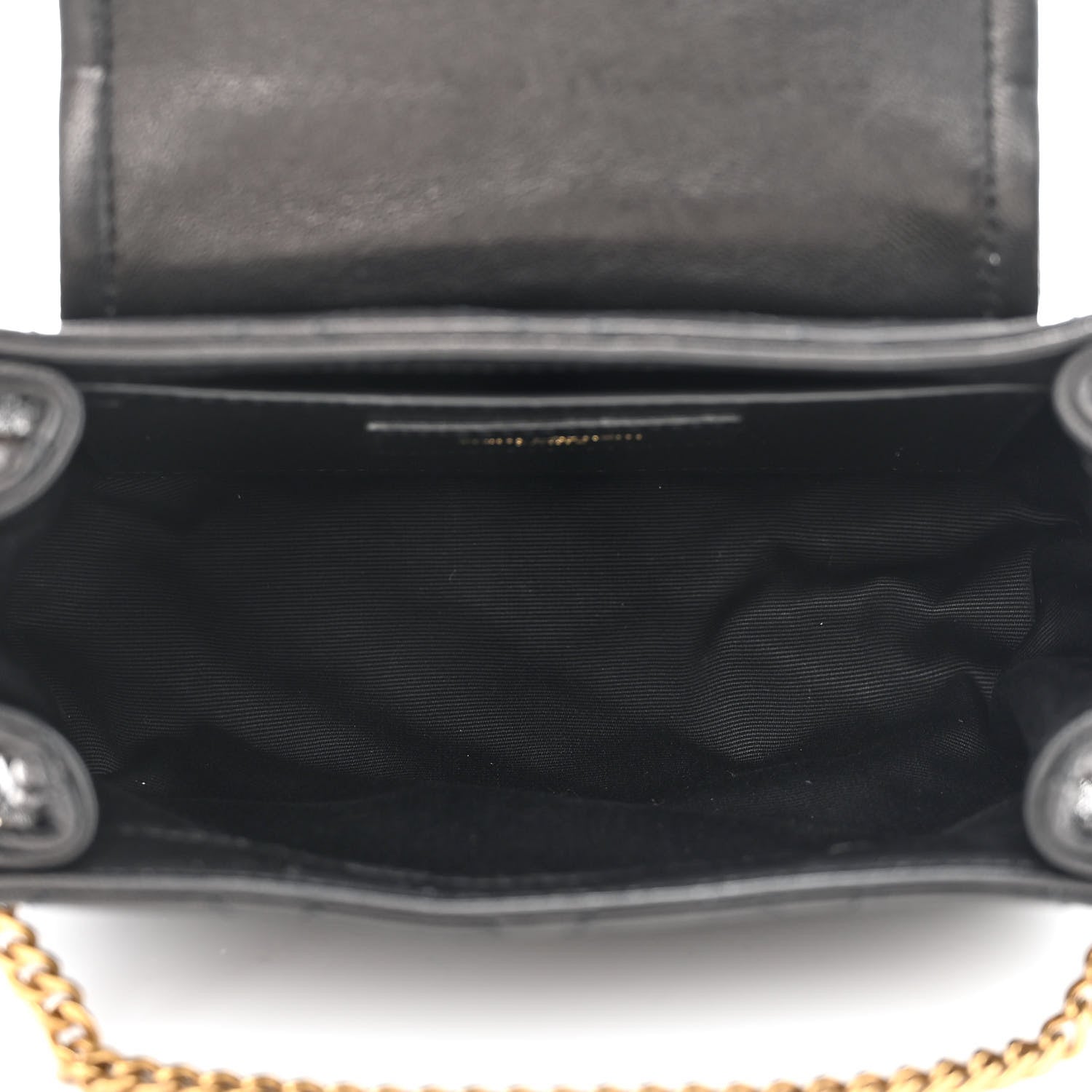Saint Laurent Lambskin Quilted Monogram Mini Nolita Black 5 of 10