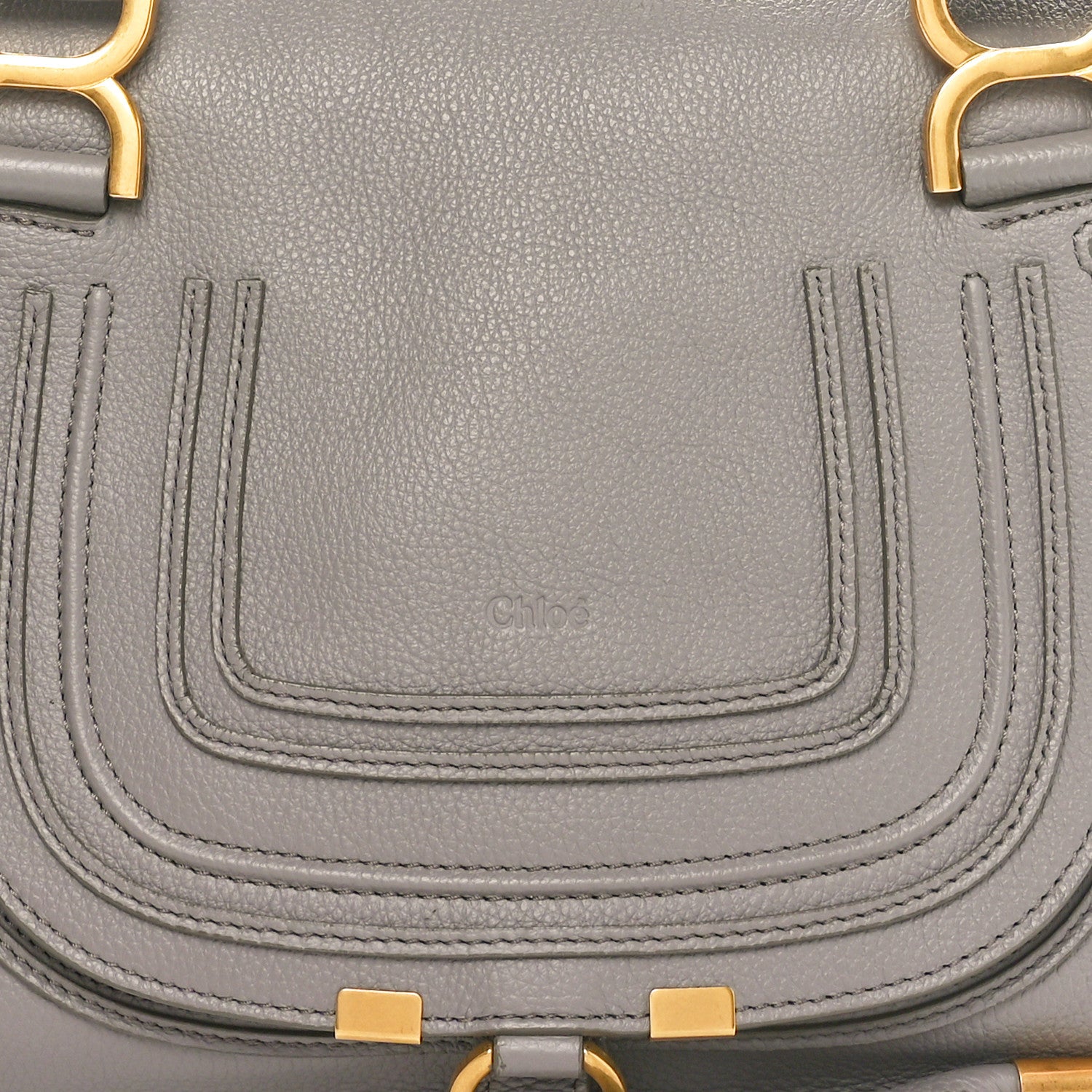 Chloe Calfskin Small Marcie Satchel Cashmere Grey 8 of 10