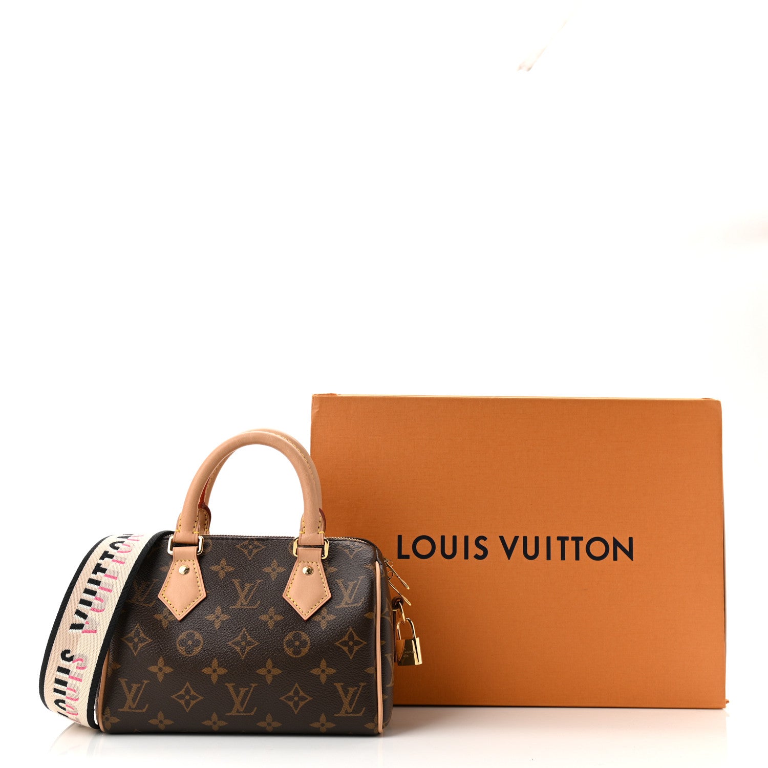 Louis Vuitton Monogram Speedy Bandouliere 20 Black 10 of 10