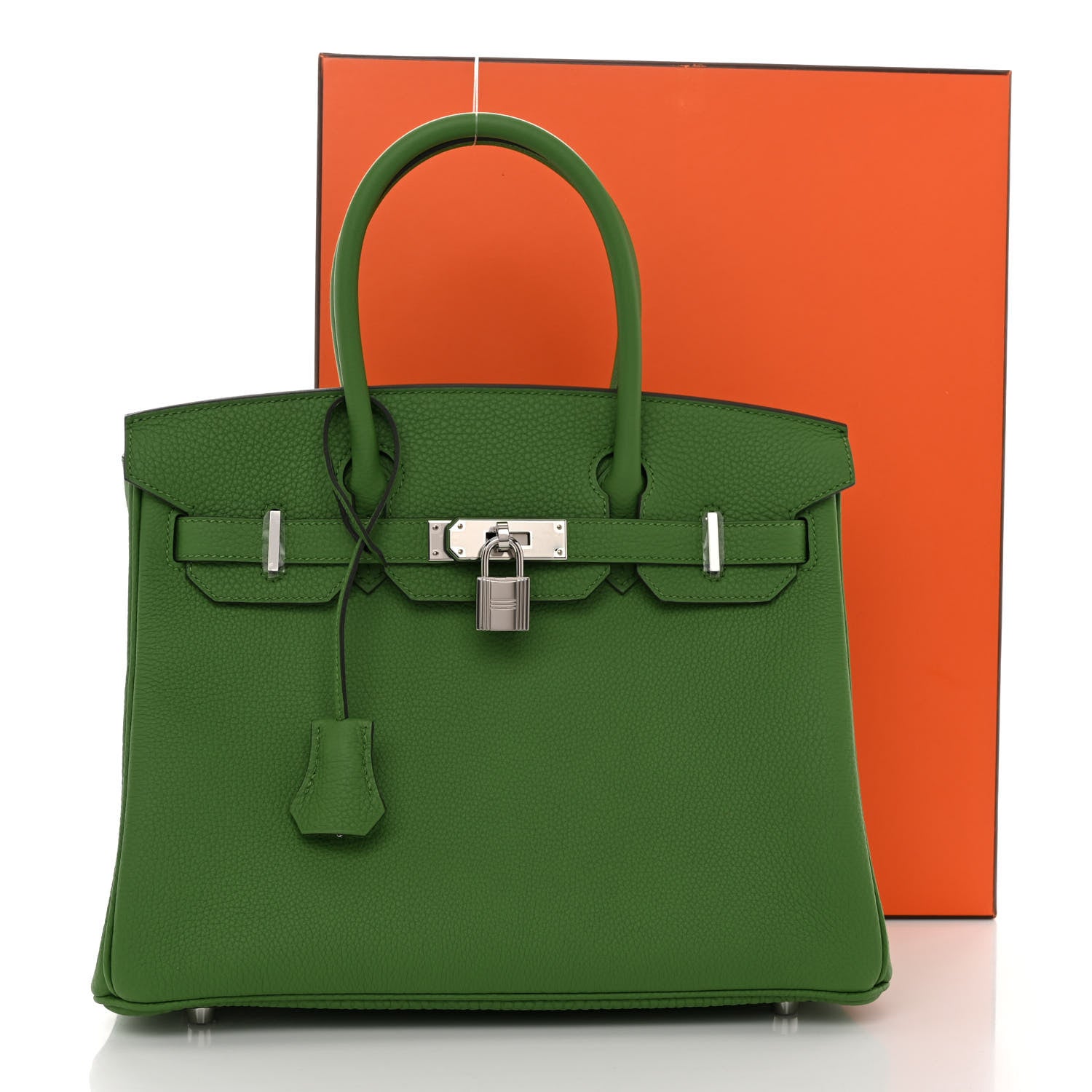 Hermes Togo Birkin 30 Vert Yucca 13 of 13