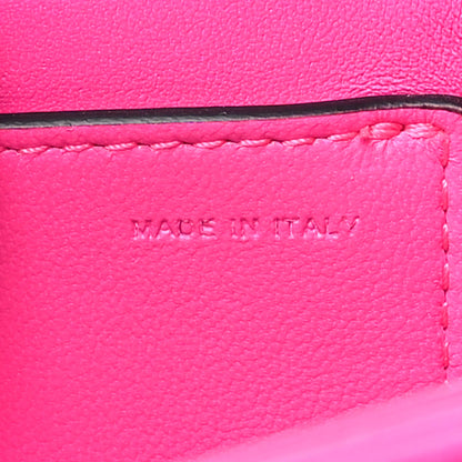 Valentino Garavani Nappa One Stud Chain Clutch Pink PP 7 of 10
