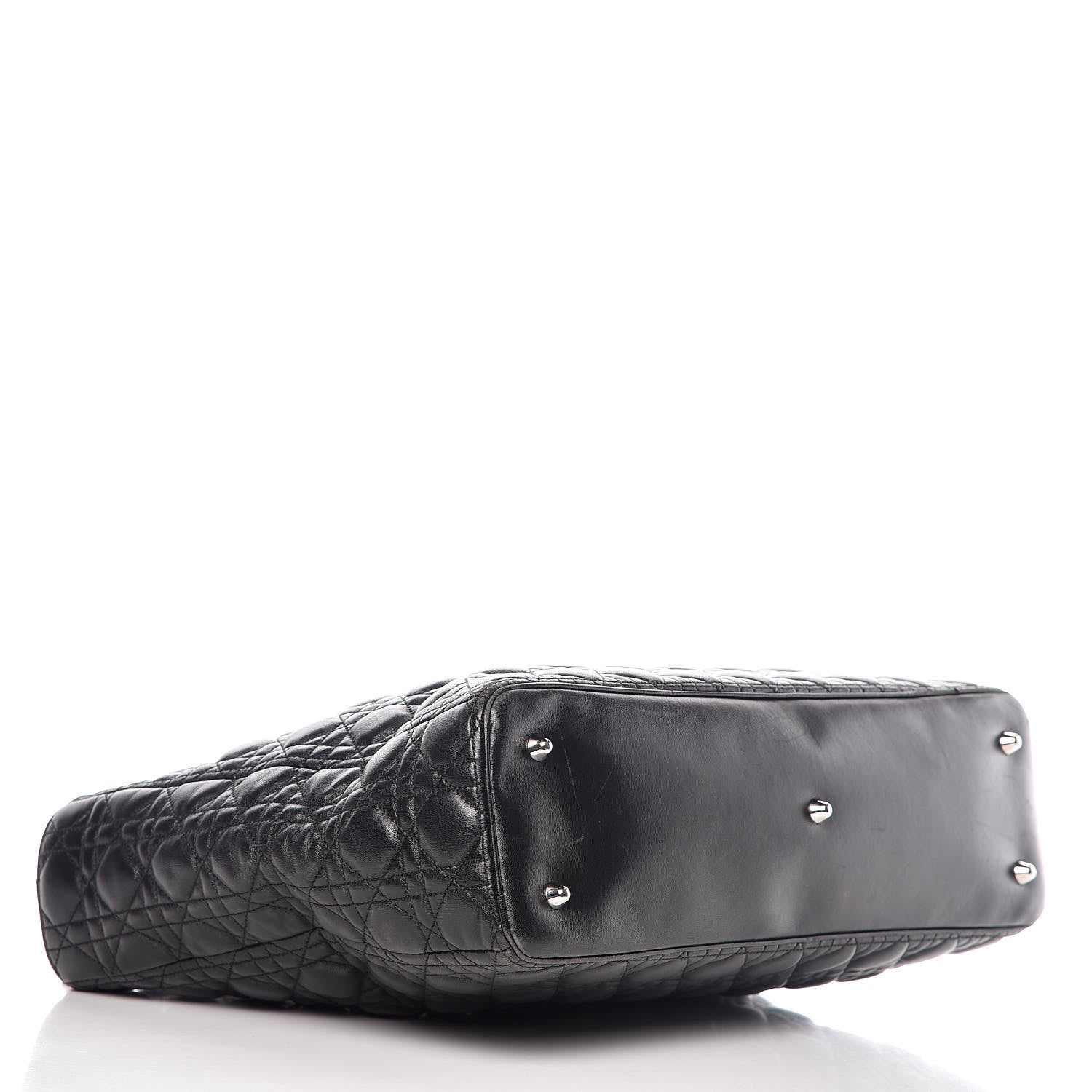Christian Dior Lambskin Cannage Large Lady Dior Black 4 of 12