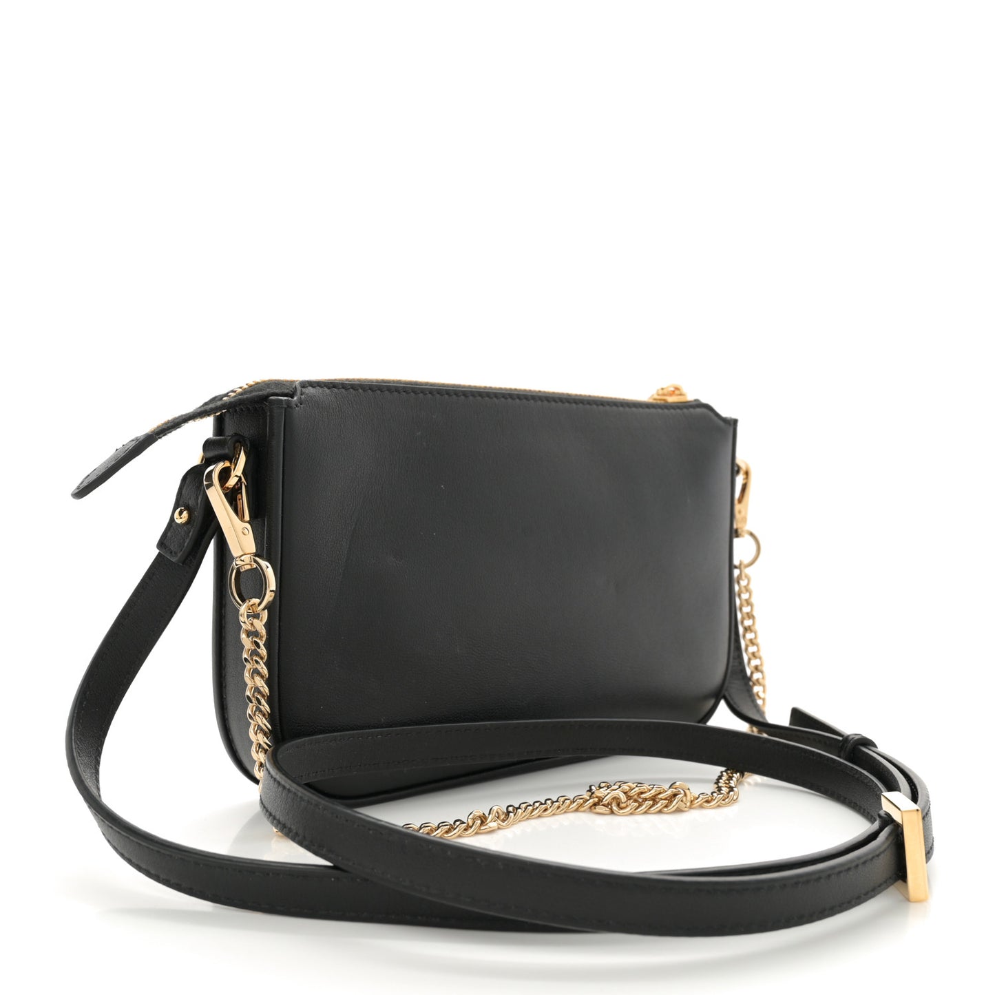 Calfskin Mini Vlogo Crossbody Bag Black