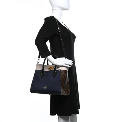 Louis Vuitton Calfskin Monogram On My Side Marine 2 of 8