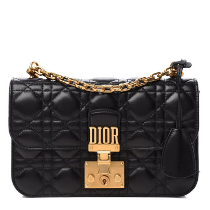 Christian Dior Lambskin Cannage Small Dioraddict Flap Bag Black 1 of 10