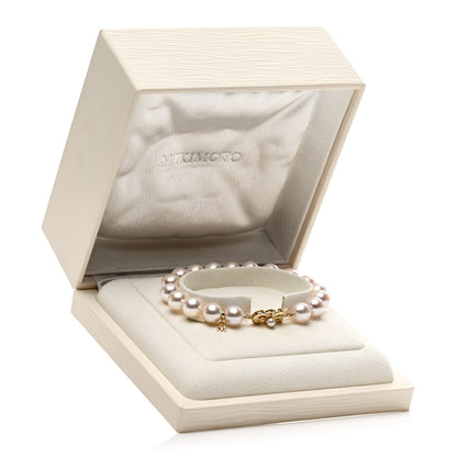 Mikimoto 18K Yellow Gold Akoya Pearl 9-9.5mm Strand Bracelet 4 of 4