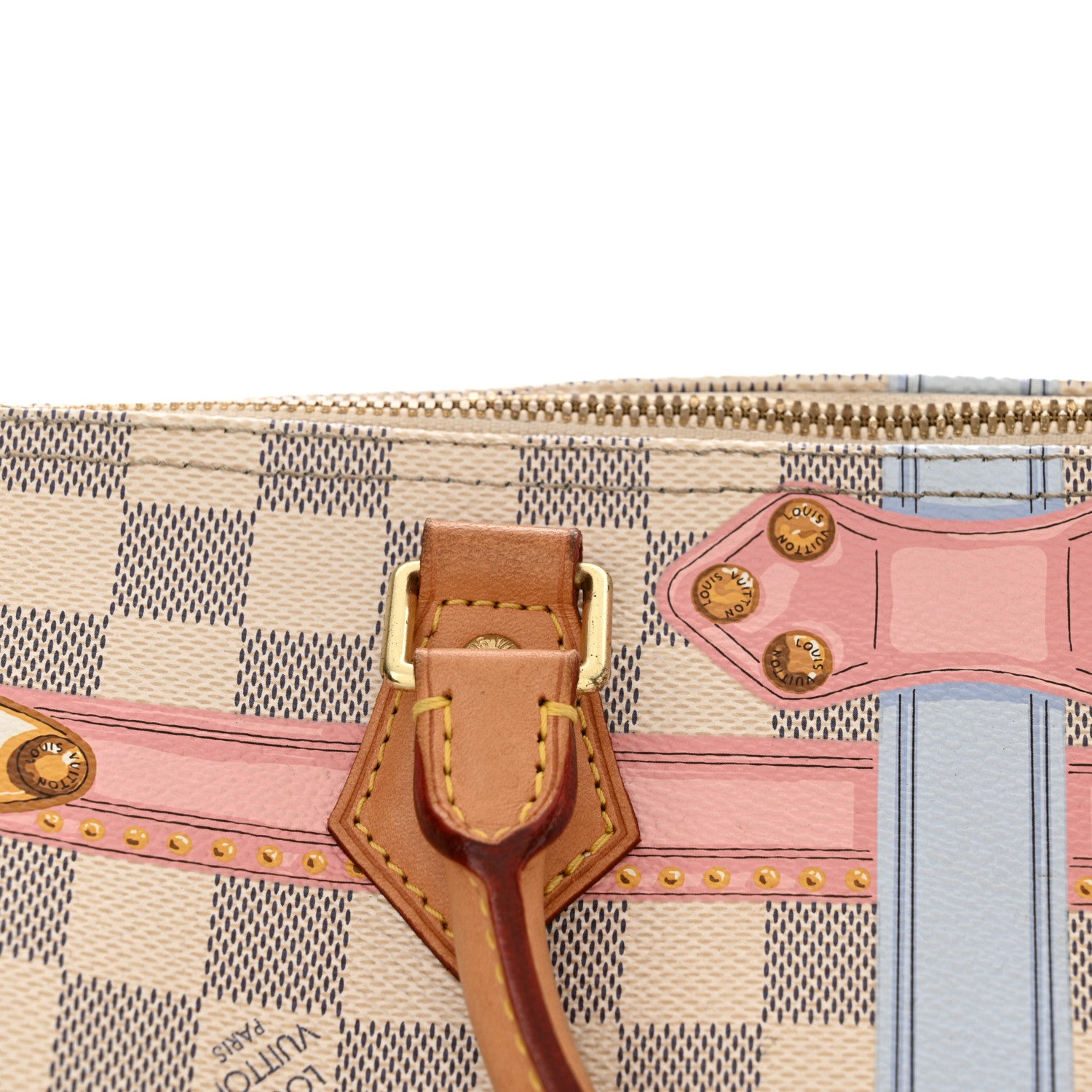 Louis Vuitton Damier Azur Summer Trunks Speedy Bandouliere 30 19 of 24