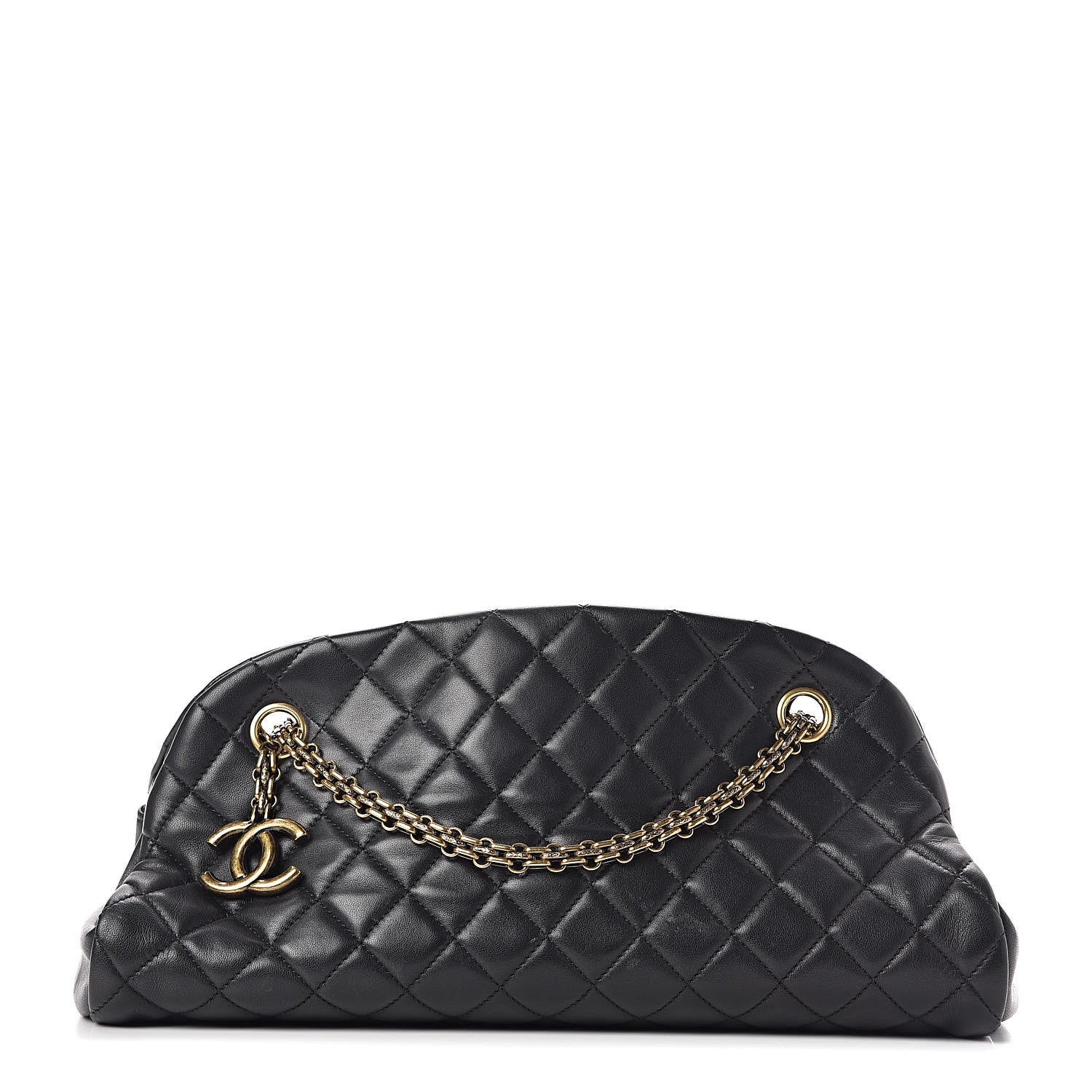 Chanel Lambskin Quilted Medium Just Mademoiselle Black 1 of 10