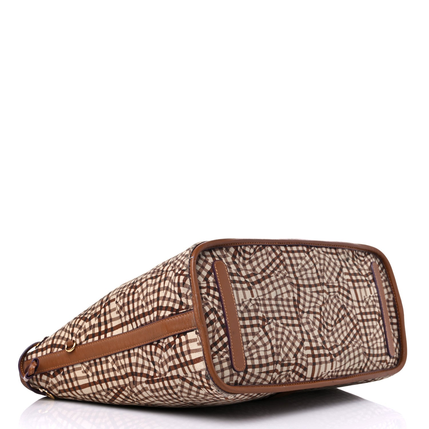 MCM Visetos Medium Liz Reversible Shopper Tote Cognac 10 of 18