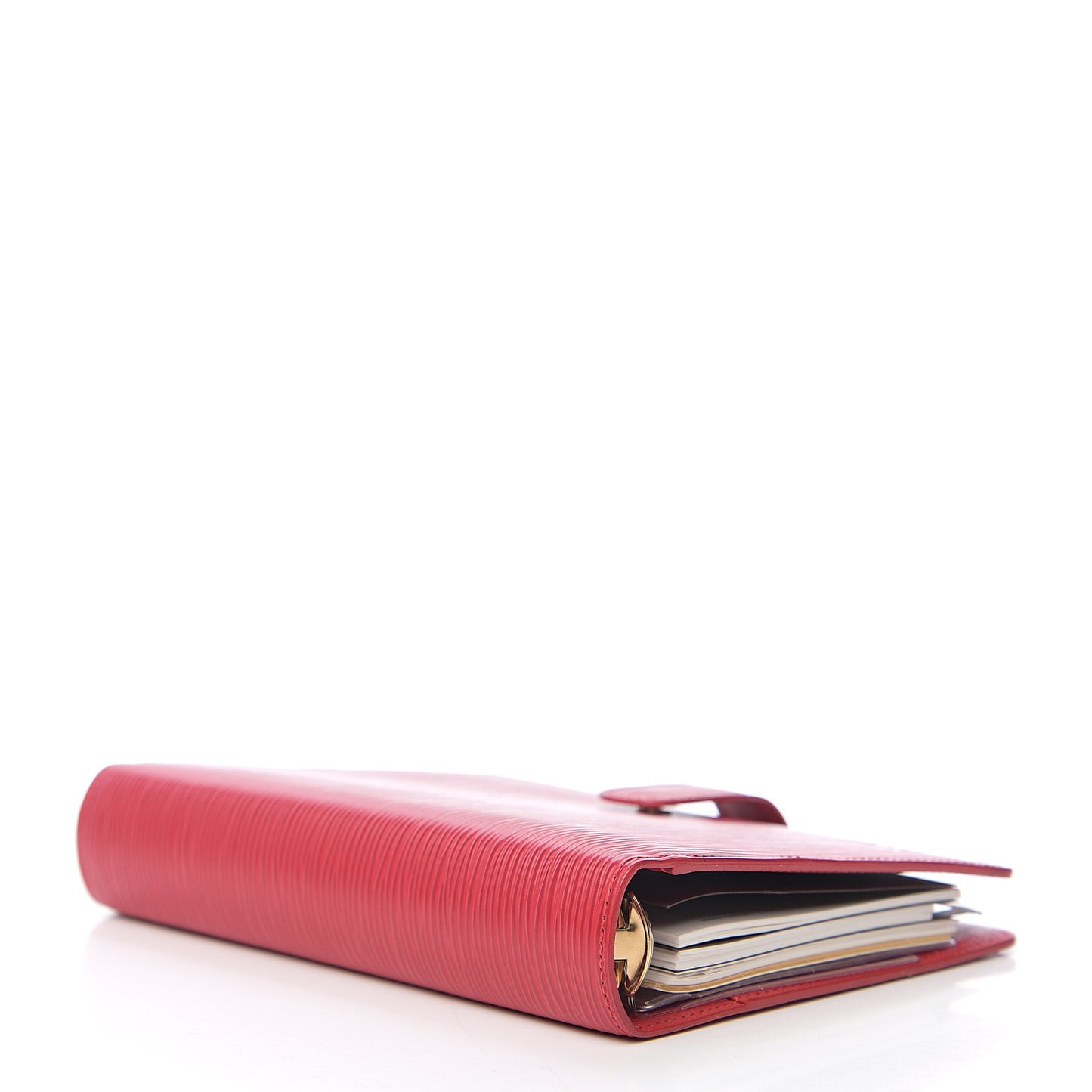 Epi Medium Ring Agenda Cover Rouge