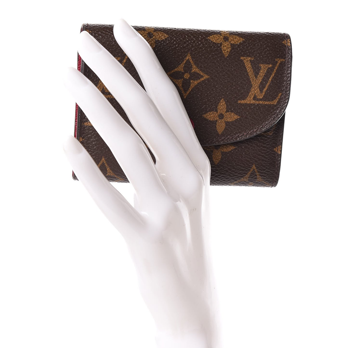 Monogram Rosalie Coin Purse Fuchsia