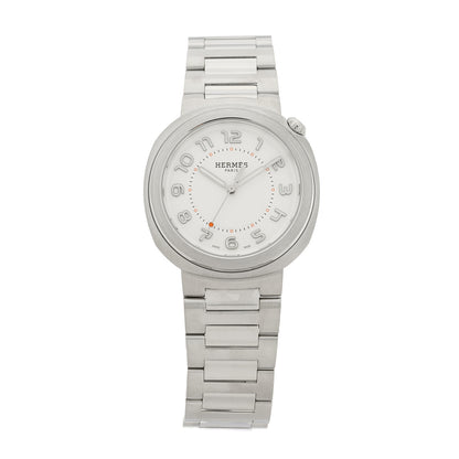 Hermes Stainless Steel 36mm Cut Automatic Watch 1 of 5