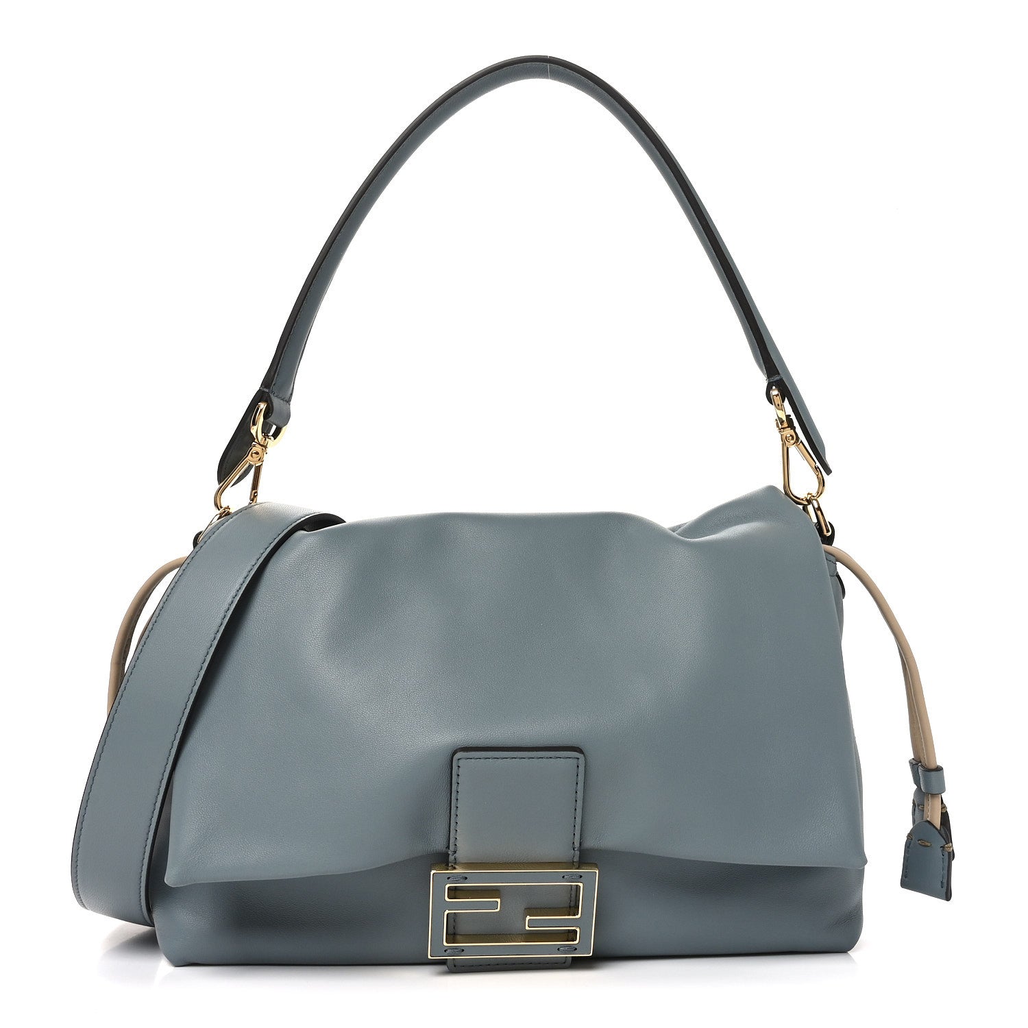 Fendi Nappa Medium Mamma Baguette Light Blue 1 of 9