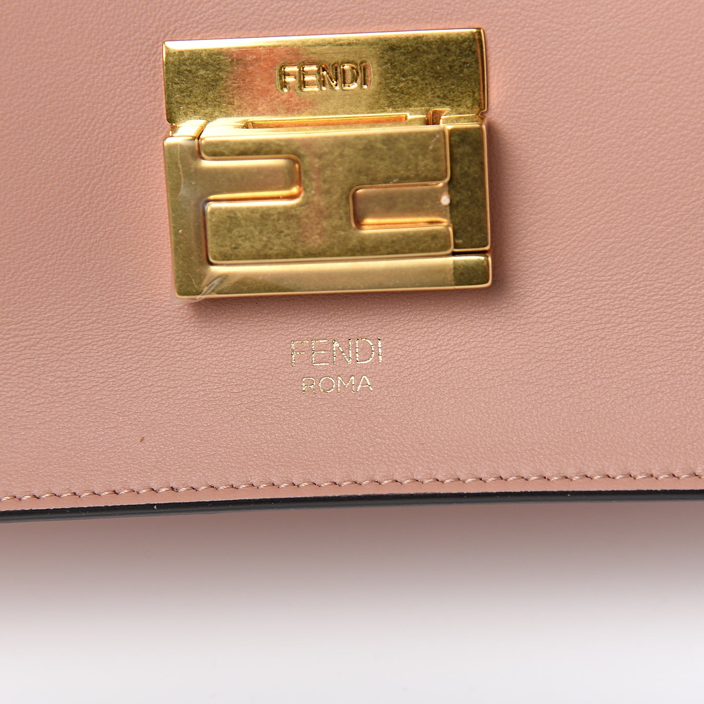 Vitello Grace Matte F is Fendi Kan U Shoulder Bag Rosa Bourbon