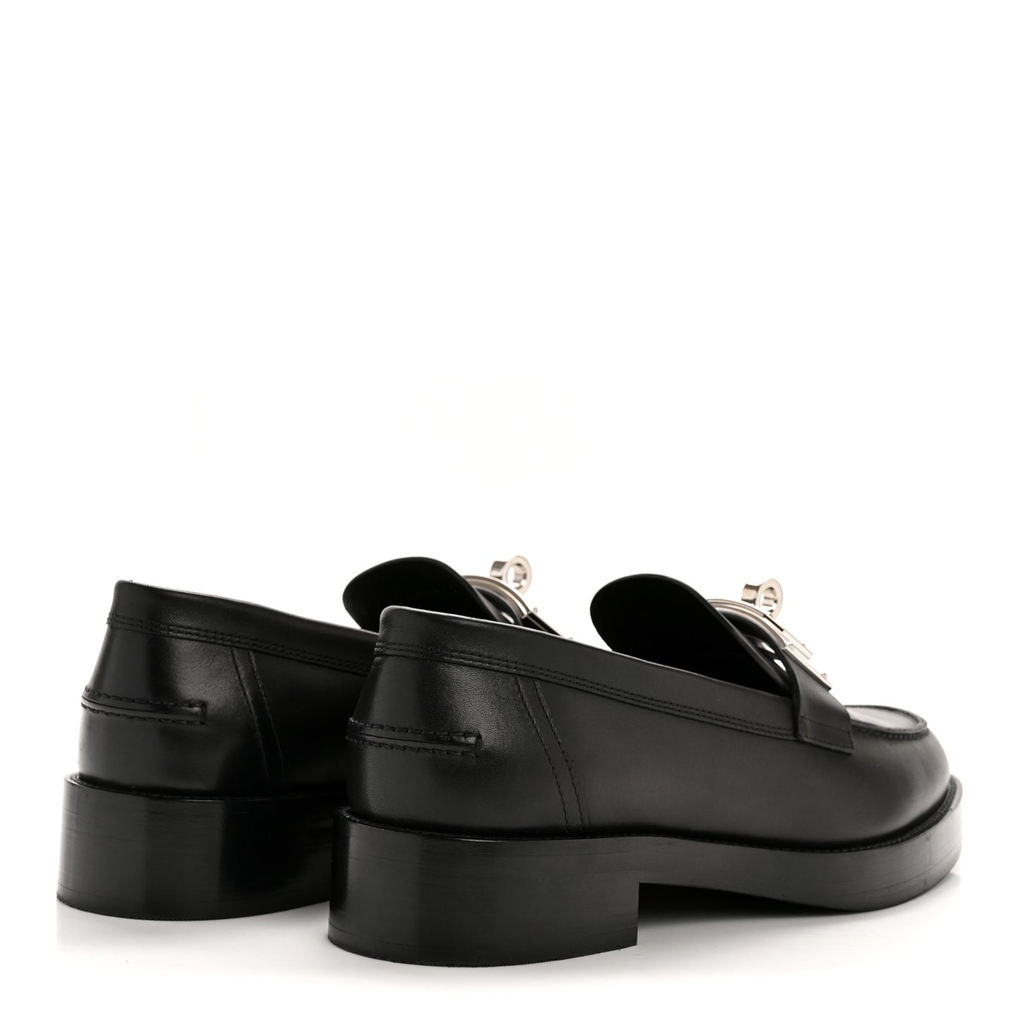 Calfskin Womens Hot Loafer 40 Black
