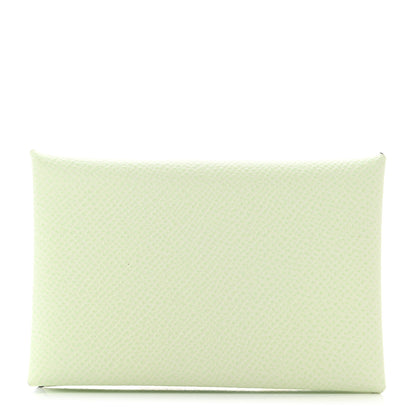Hermes Epsom Calvi Card Case Vert Fizz 1 of 7