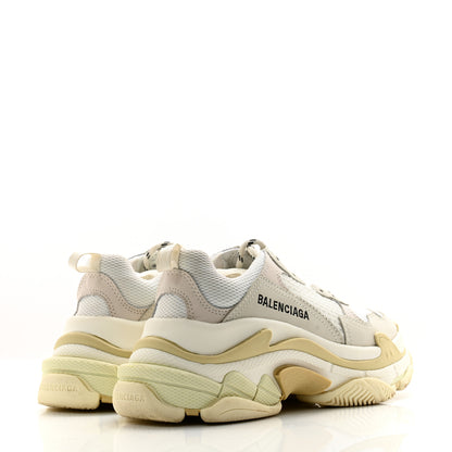 Balenciaga Fabric Mesh Womens Triple S Sneakers 36 White 4 of 12